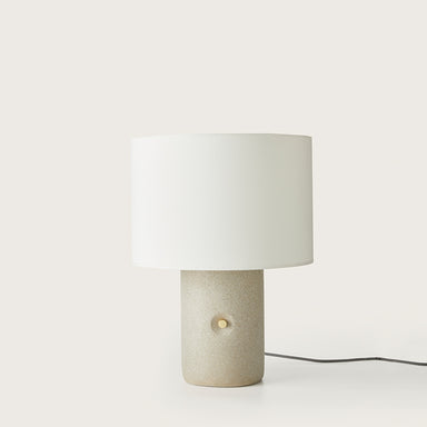 Modern Terrazzo and White Shade Table Light