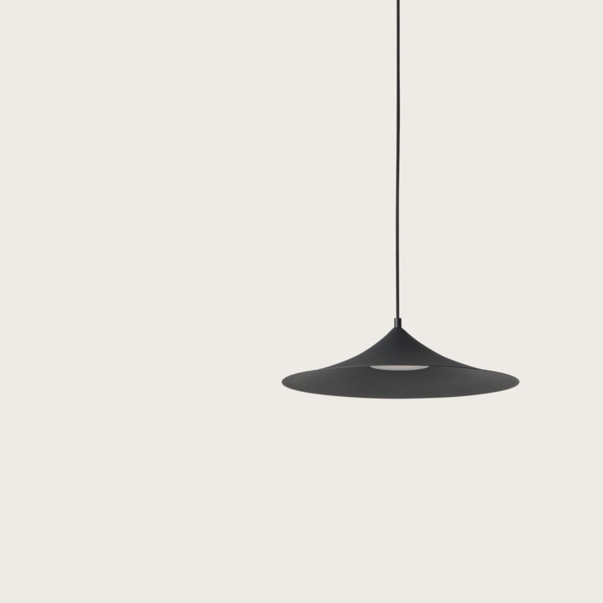 Modern matt black metal ceiling pendant