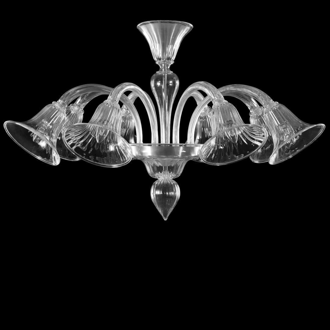 8 Light Crystal Flush Mount Lamp