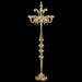 5 Lights Rezzonico Style Floor Lamp in Murano Glass with Gold Details