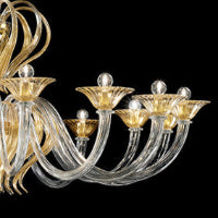 Hand-Blown Fine Venetian Traditional Wall Lamp | 3 arms