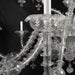 21 Lights Rezzonico Chandelier with 3 Tiers in Murano Crystal Glass