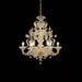 Rezzonico Style 6 Lights Chandelier with Decorative Leaf Crest