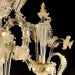 Rezzonico Style 6 Lights Chandelier with Decorative Leaf Crest