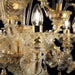 Rezzonico Style 6 Lights Chandelier with Decorative Leaf Crest