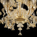 Rezzonico Style 6 Lights Chandelier with Decorative Leaf Crest