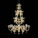 20 Lights Rezzonico Style Murano Glass Chandelier with Gold Details