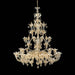 32 Lights Rezzonico Style Crystal and Gold Murano Glass Chandelier