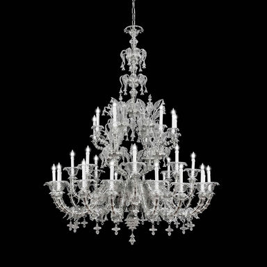 32 Light Rezzonico Style Murano Glass Chandelier