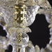 6 Lights Rezzonico Style Murano Glass Chandelier with Gold Details