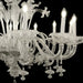 Rezzonico 18 Lights Murano Glass Chandelier with Classic Crest