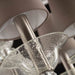 12 Lights Luxury Chandelier with Silver Leaf and Dove-Coloured Lampshades