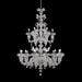 Elegant Multi Tier Crystal Murano Chandelier with 12 + 6 Lights