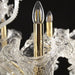 Elegant Multi Tier Crystal Murano Chandelier with 12 + 6 Lights