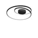 Black Modern Swirl Ceiling Light