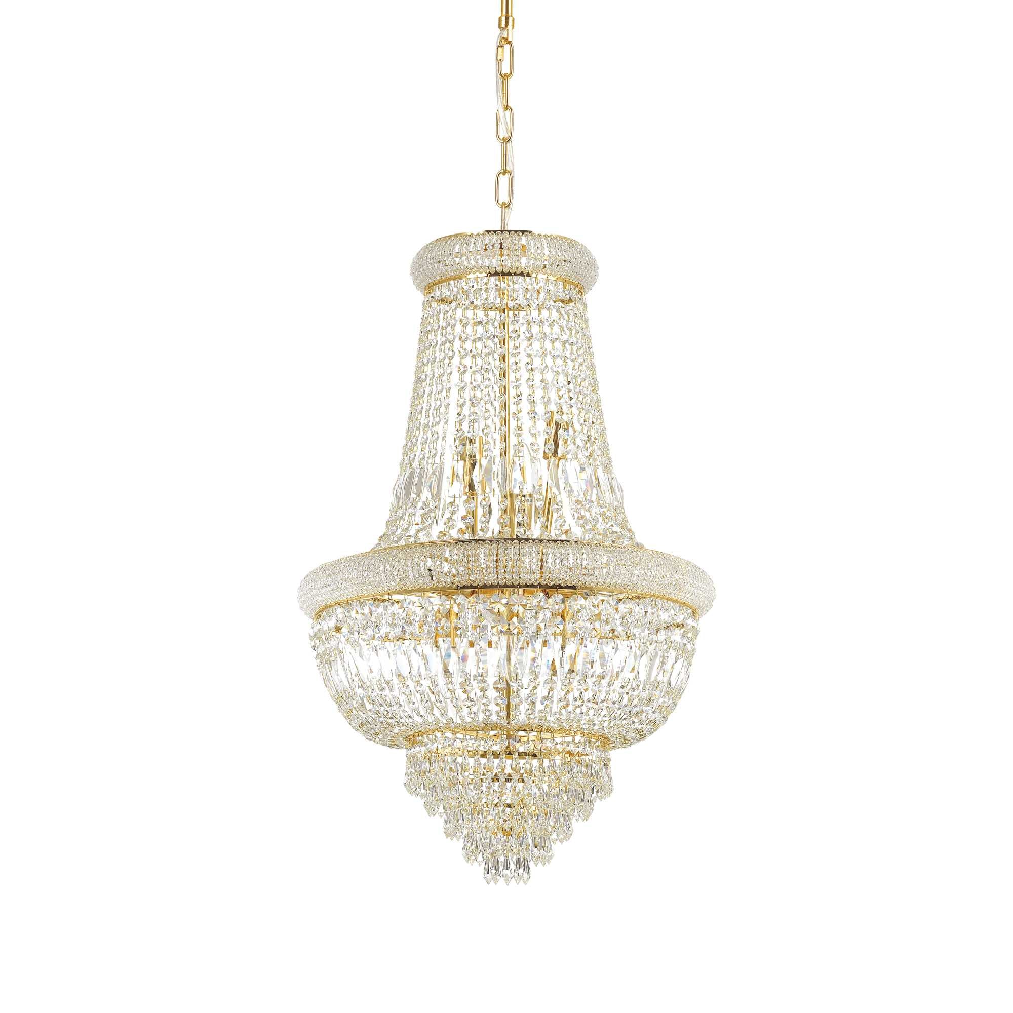 Traditional Chrome Crystal Pendant Light