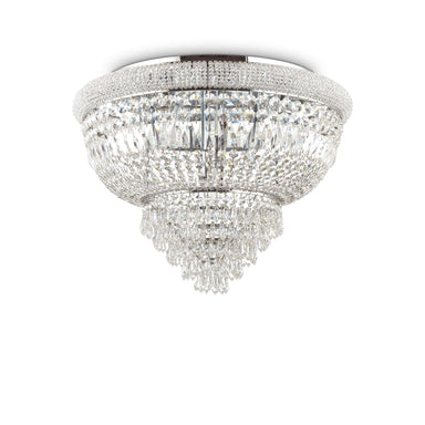 Traditional Brass Crystal Ceiling Light