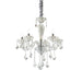 Traditional 5 Light Blown Clear Glass Ideal Lux Chandelier