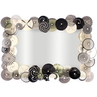 Wall mirror | Artistic discs | Murano glass