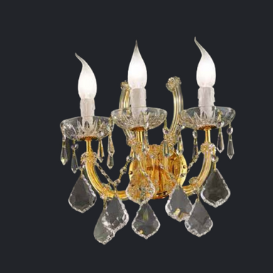Triple Wall Light In Maria Theresa Style