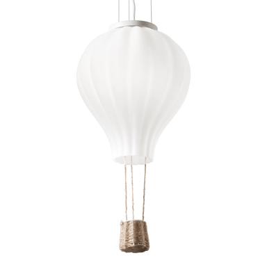 White Hot Air Balloon Style Ceiling Pendant