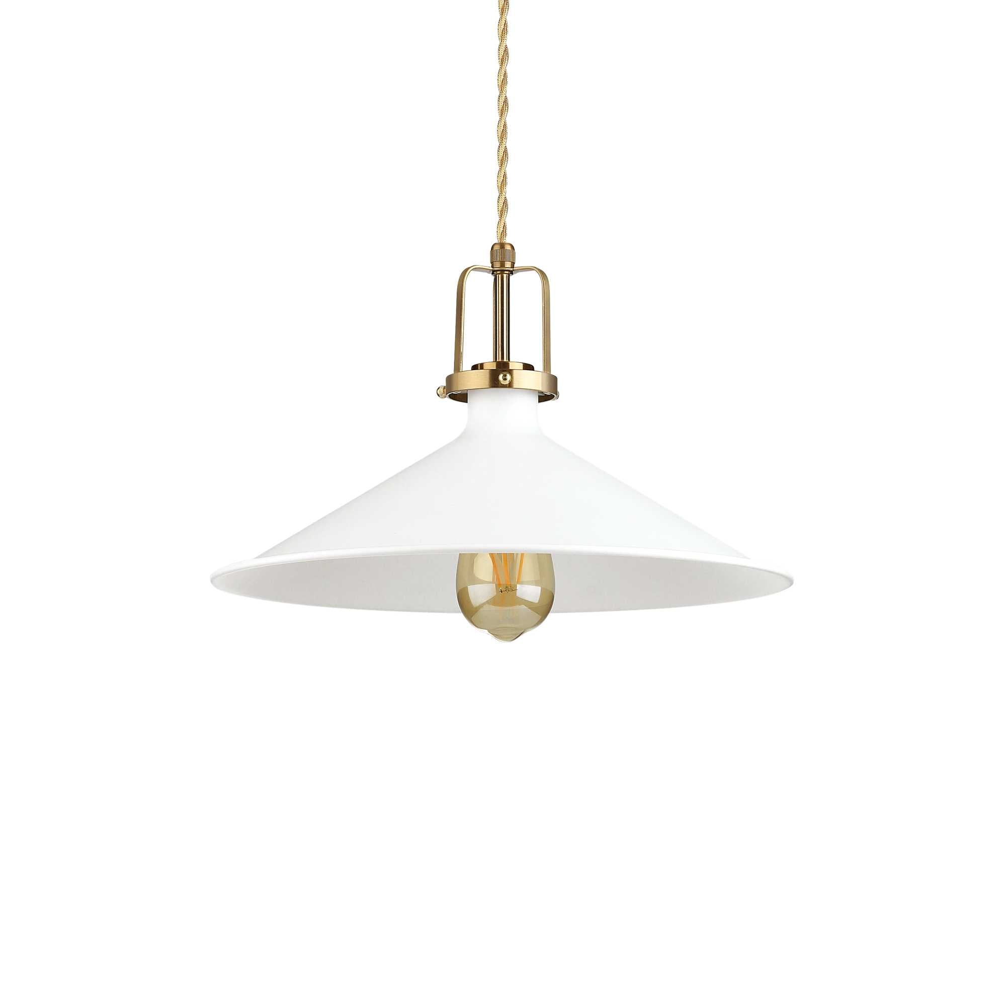 White Ideal Lux Metal Ceiling Pendant