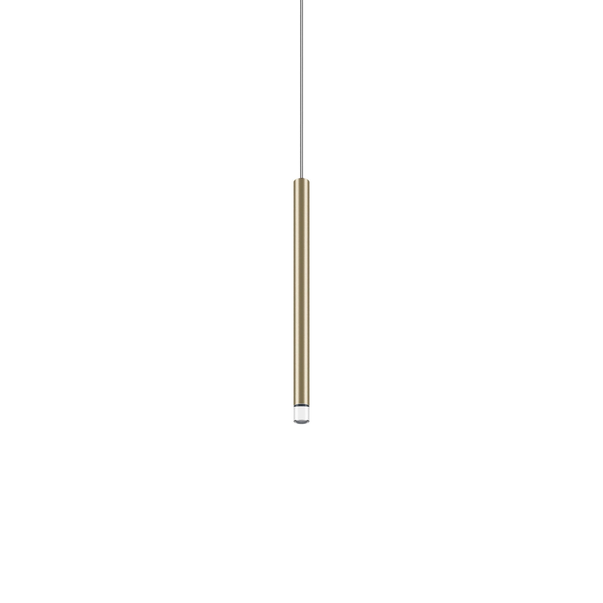 A Tube Nano Pendant Lodes 30cm | Champagne | Transparent Cable