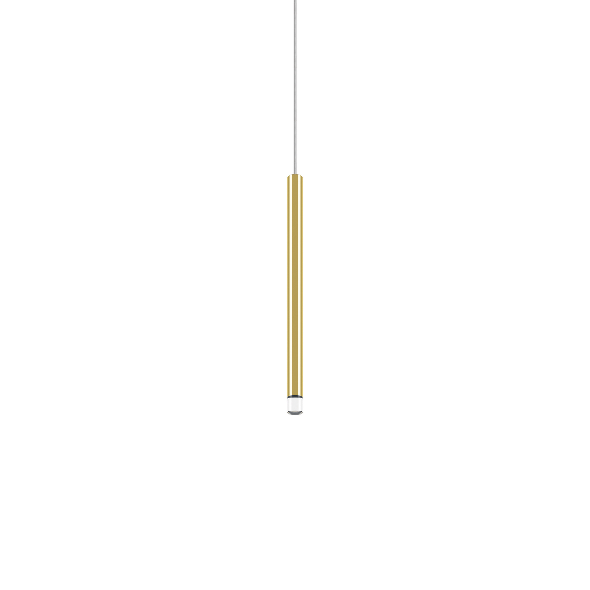 A Tube Nano Pendant Lodes 30cm | Gold | Transparent Cable