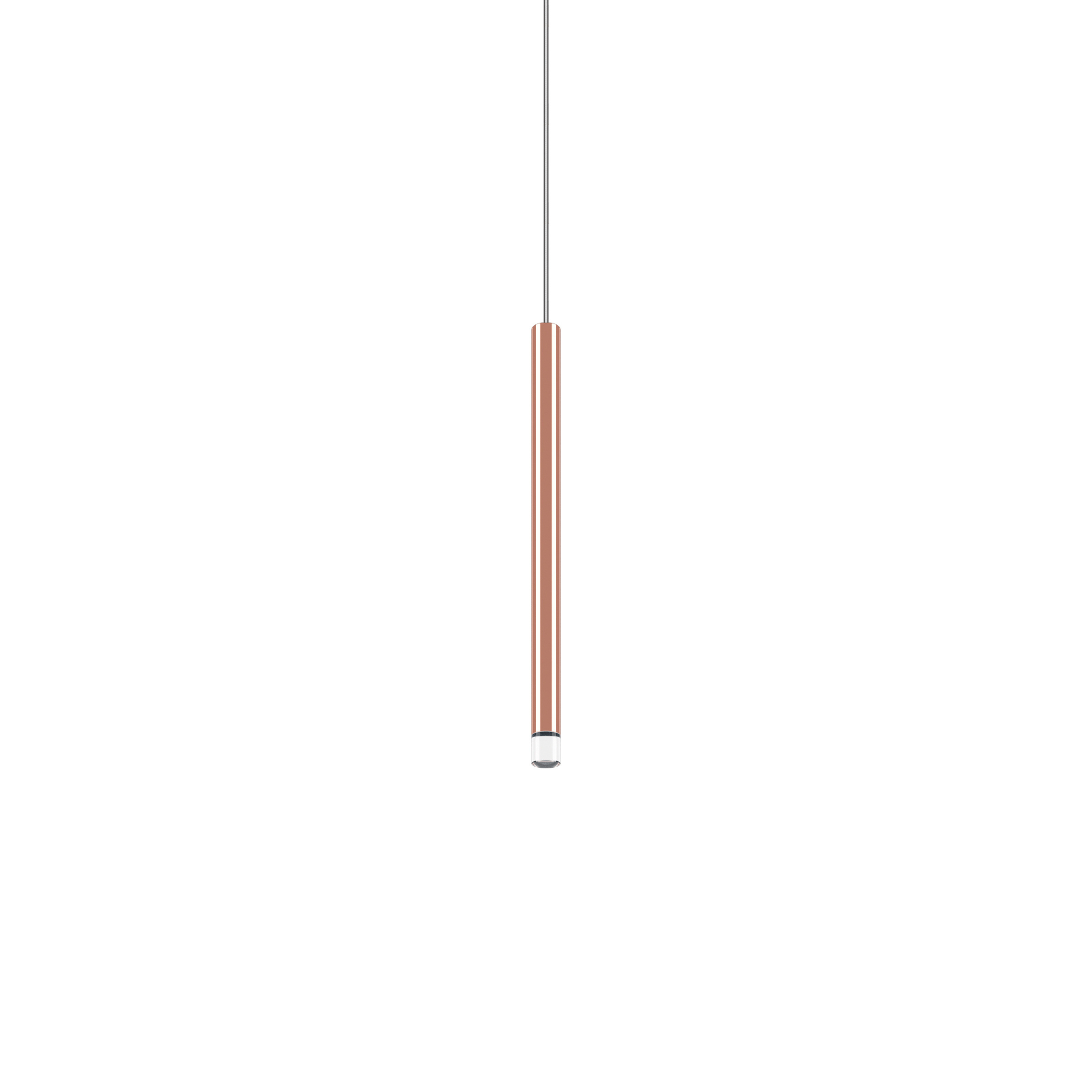 A Tube Nano Pendant Lodes 30cm | Rose Gold | Transparent Cable