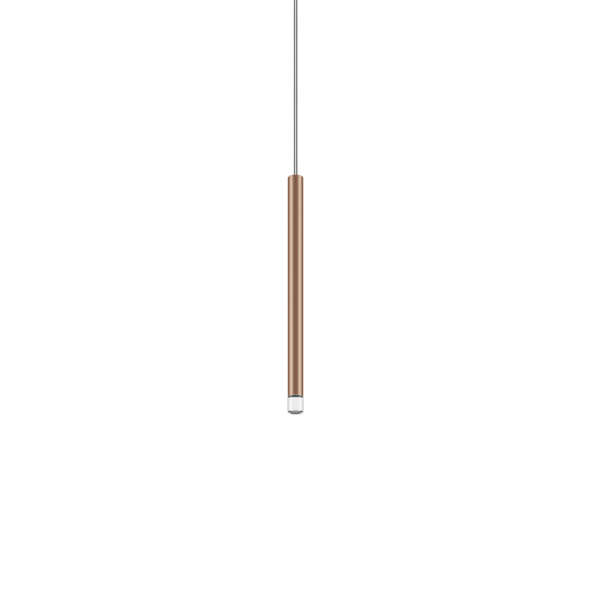 A Tube Nano Pendant Lodes 30cm | Terra | Transparent Cable