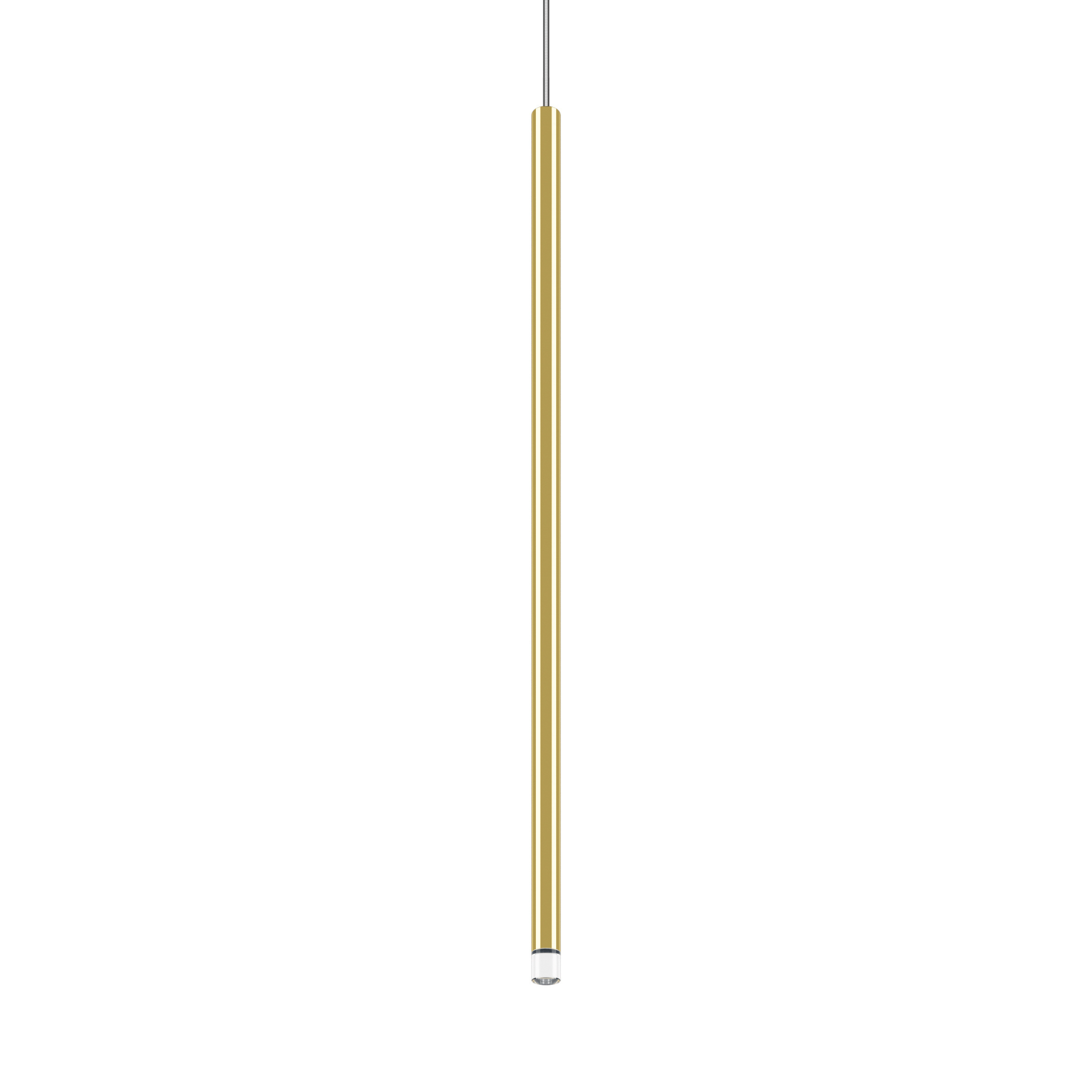 Lodes A Tube Nano Pendant 60cm Gold | Transparent Cable