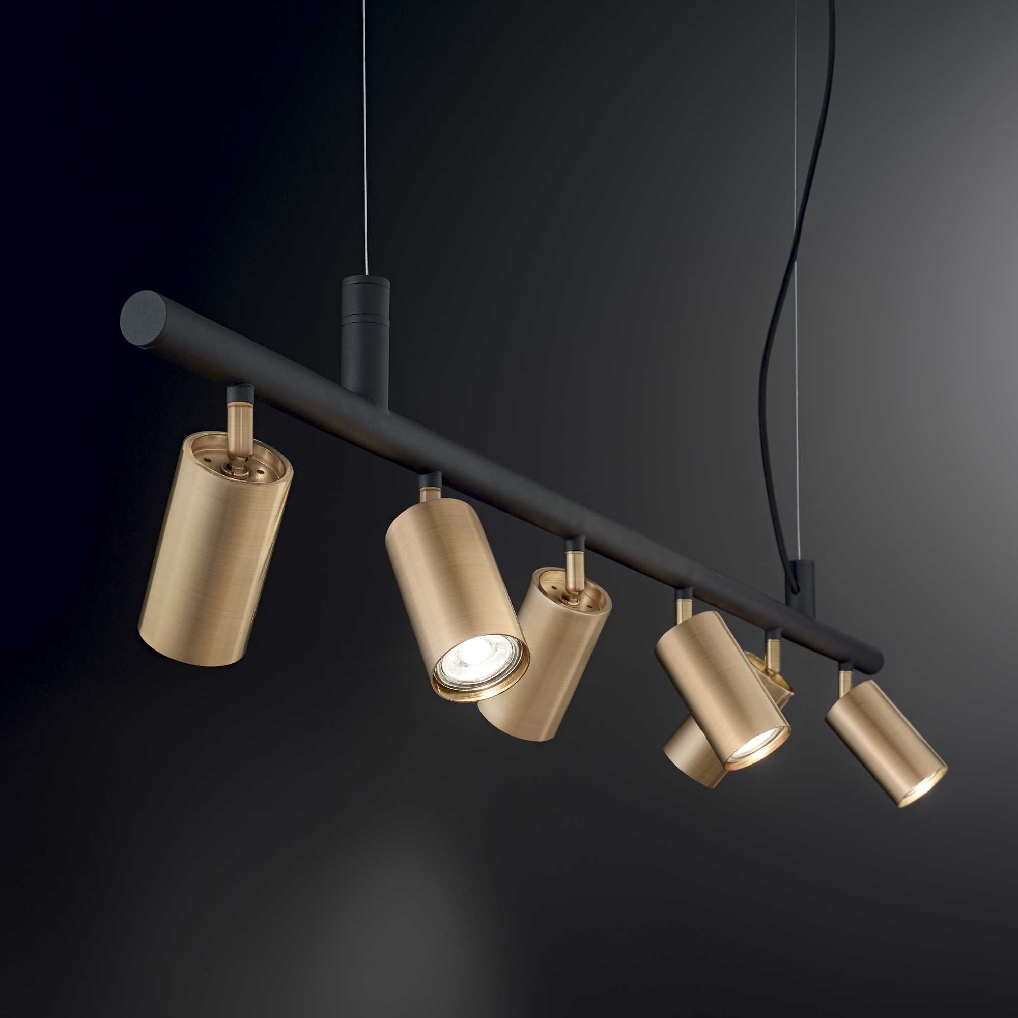 brass modern ideal lux spotlight ceiling pendant