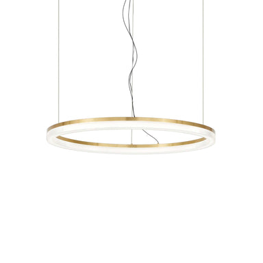 Brushed Brass Ring Ceiling Pendant