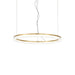 Brushed brass ring ceiling pendant