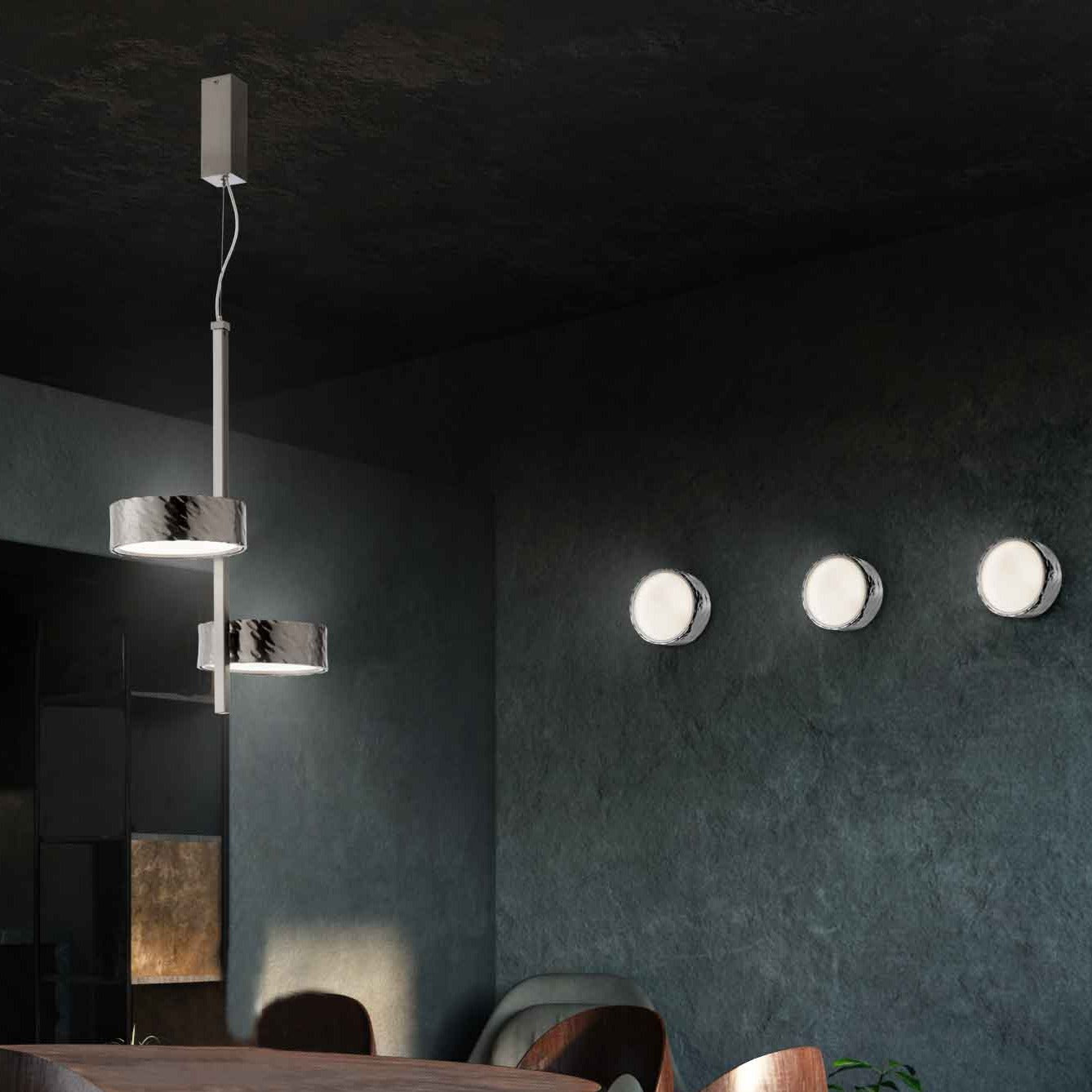 Metal Circular Suspended Pendant | Limelight | Stil Lux | 21087