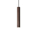 coffee contemporary metal tube pendant