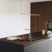 contemporary metal black kitchen light ideal lux