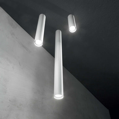 Contemporary Metal Tube Ceiling Light