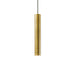 antique brass contemporary metal tube pendant