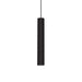 black contemporary metal tube pendant