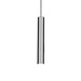 chrome contemporary metal tube pendant