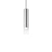 clear contemporary metal tube pendant