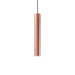 copper contemporary metal tube pendant