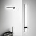 Black Ideal Lux metal wall light