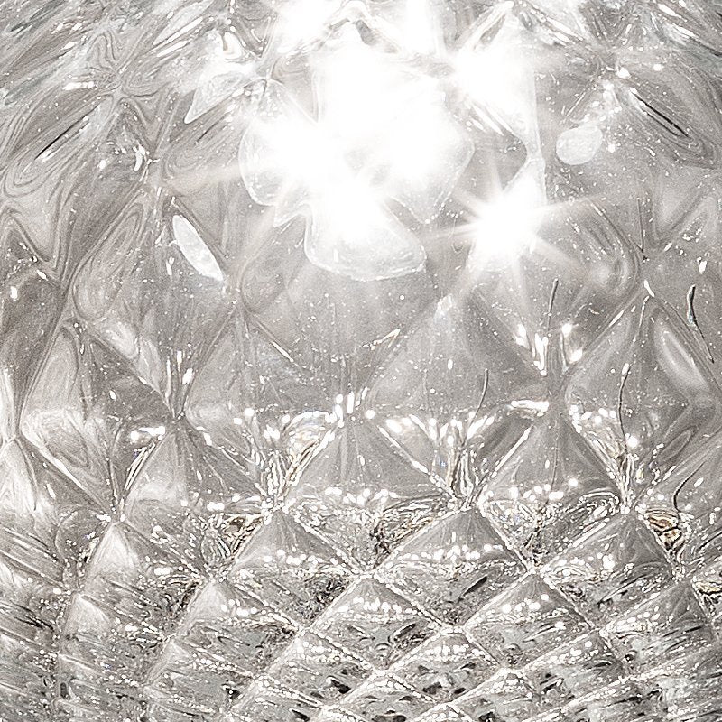 Clear or Amber Venetian Glass Pendant Lantern