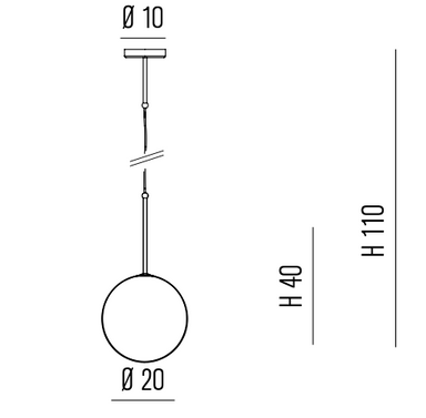 Estro Glass Globe Pendant Lights