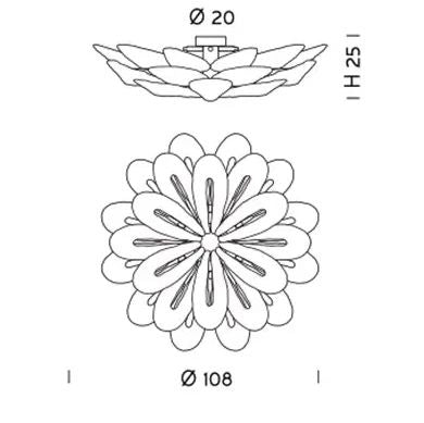 Hand-Blown Exquisite Contemporary Venetian Large Ceiling Lamp With 20 Lights And Murano Glass