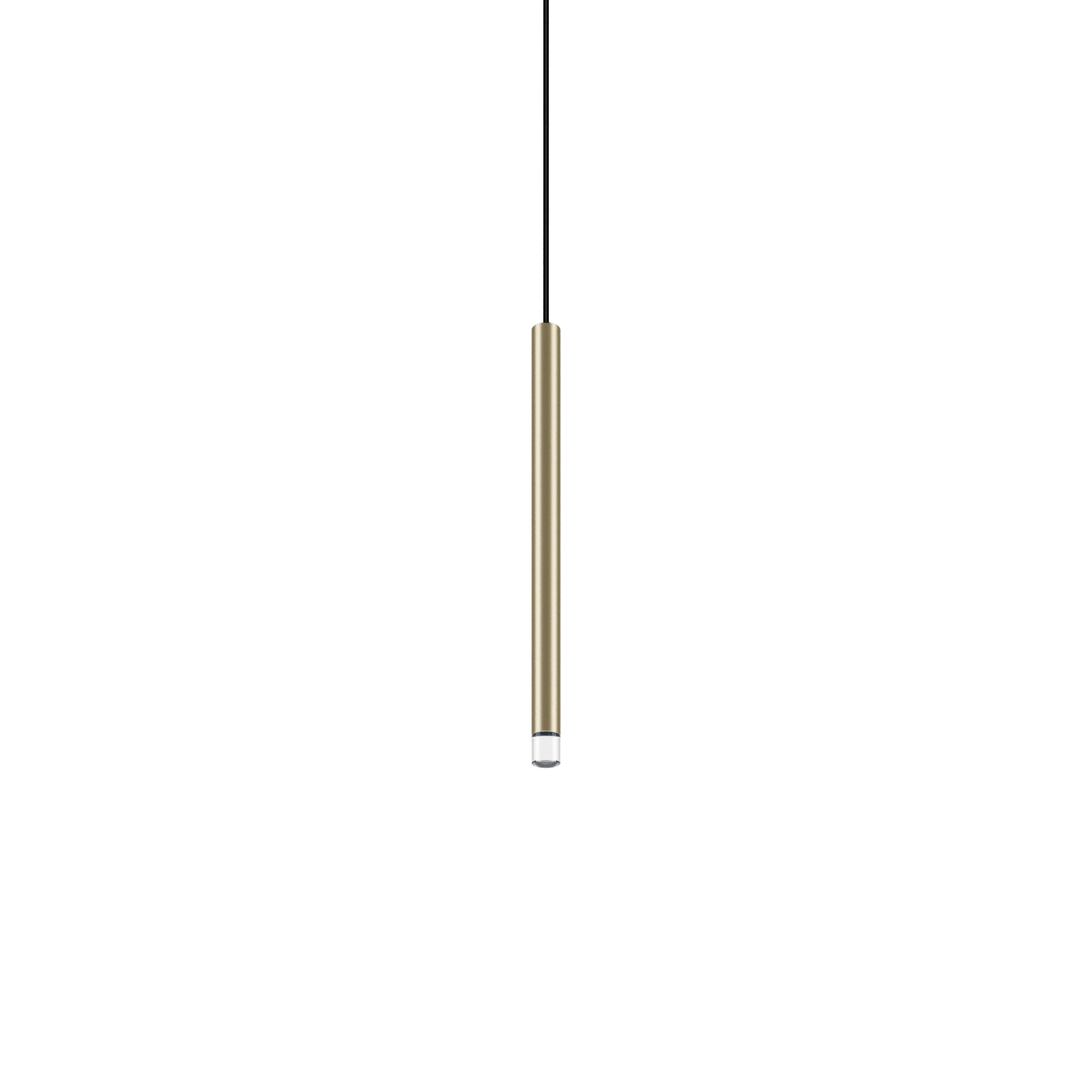 Lodes A Tube Nano Pendant 30cm | Champagne | Black Cable