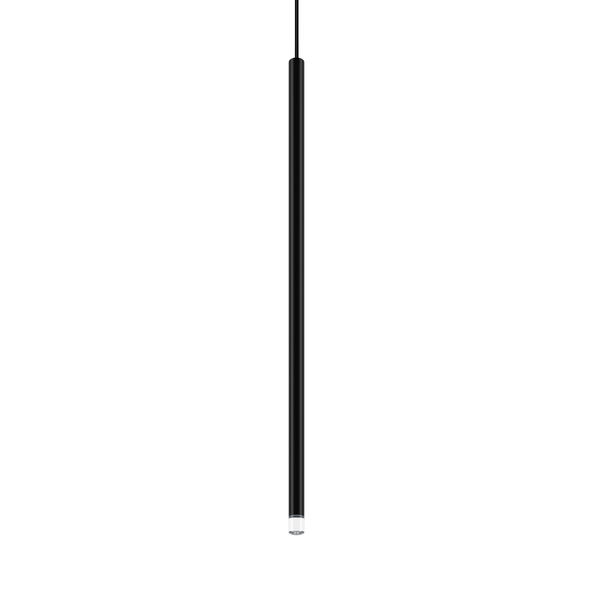 Lodes A Tube Nano Pendant 60cm | Black | Black Cable