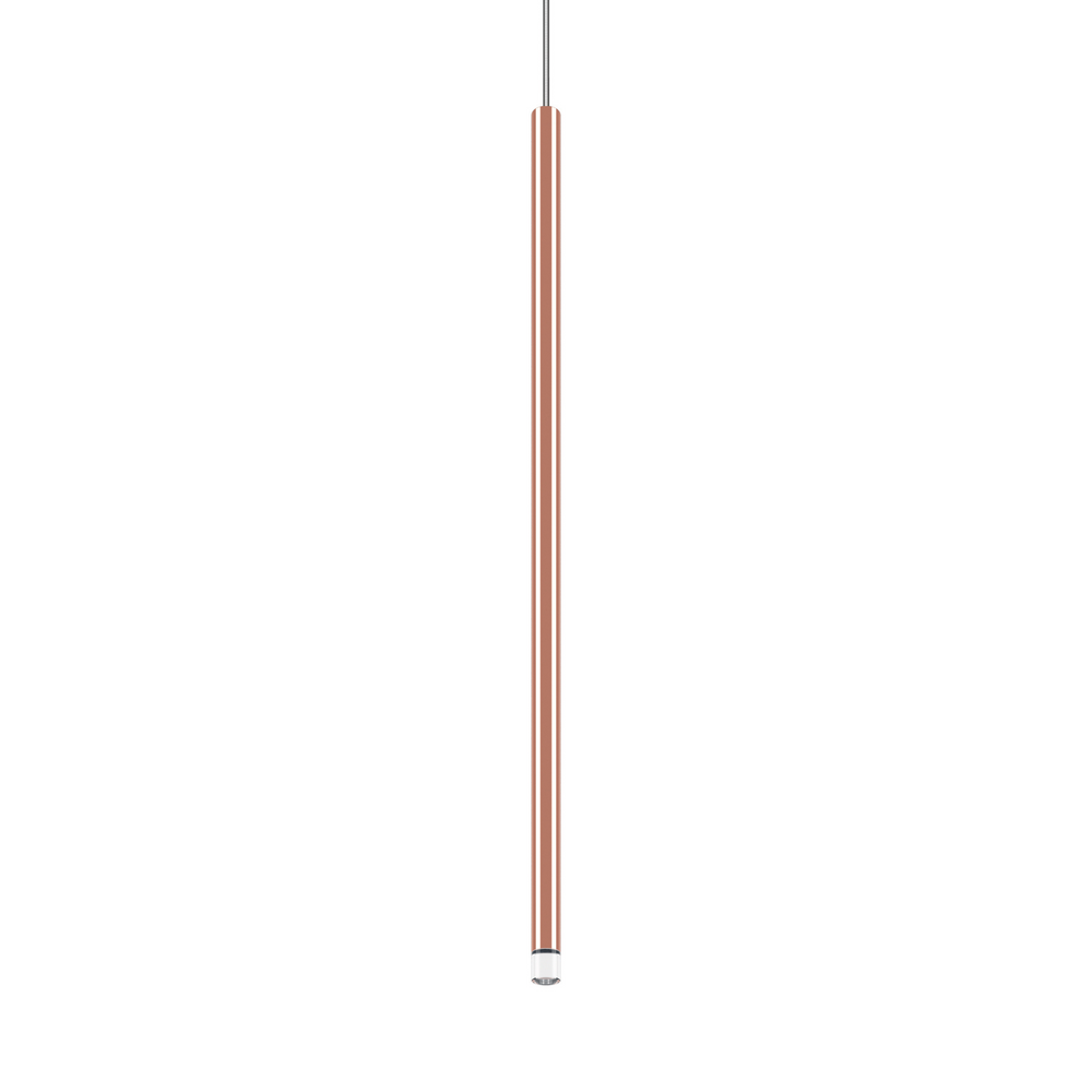 Lodes A Tube Nano Pendant 60cm | Rose Gold | Transparent Cable